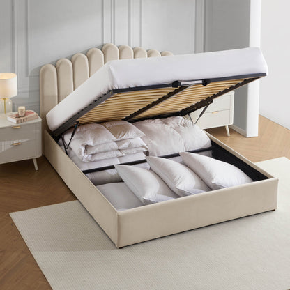 Washington Ottoman Storage Bed - Ecru