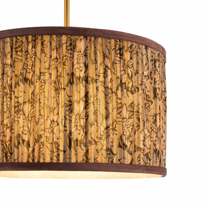 William Pleated Traditional Pattern Ceiling Shade - Green