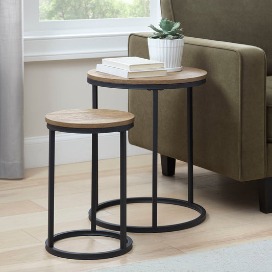 Willow Nesting Side Table - Mango Wood