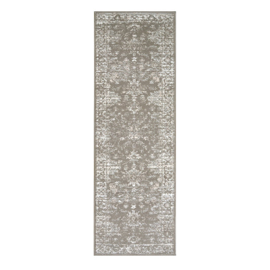 Yasmin Persian Style Runner Rug - Light Grey