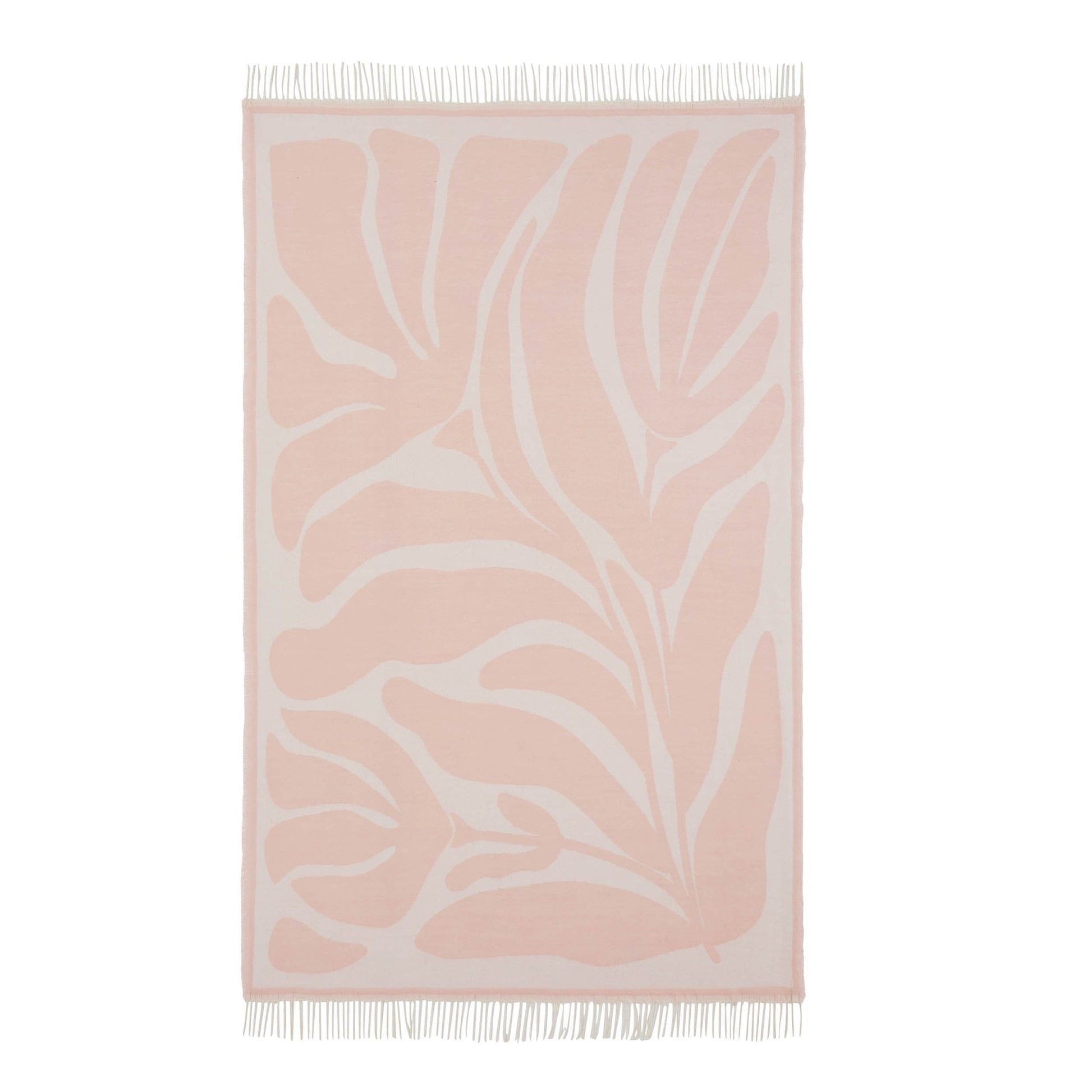 Abstract Floral Sofa Throw - Pink Sand - DUSK