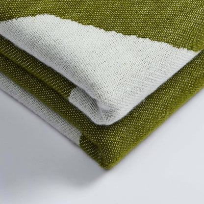 Abstract Floral Throw - Green/ Natural - DUSK
