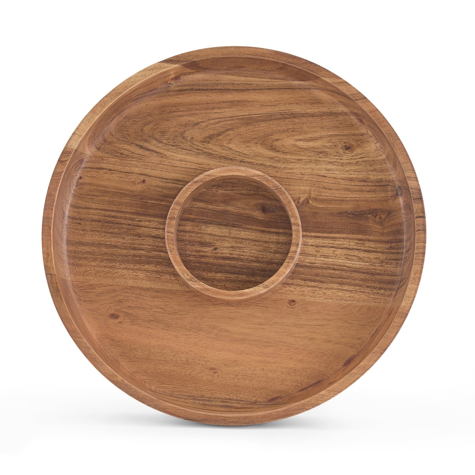 Acacia Chip & Dip Serving Bowl - Natural - DUSK