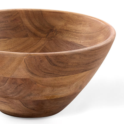 Acacia Salad Bowl with Servers - Natural - DUSK