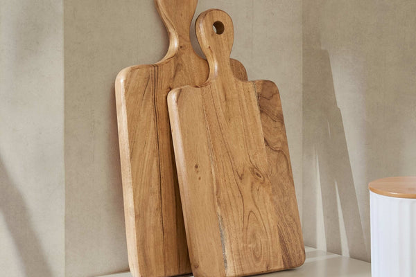 Acacia Set of 2 Chopping Boards - Natural - DUSK