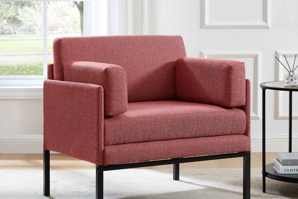 Ada Accent Chair - Berry Chevron - DUSK