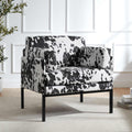 Ada Accent Chair - Cow Print - DUSK