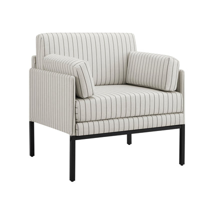 Ada Accent Chair - Stripe - DUSK