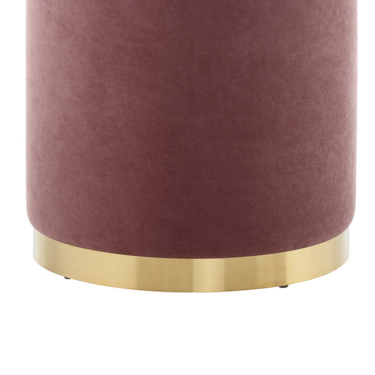 Adelaide Gold Base Storage Stool - Pink - DUSK