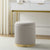 Adelaide Gold Base Storage Stool - Stone Grey - DUSK