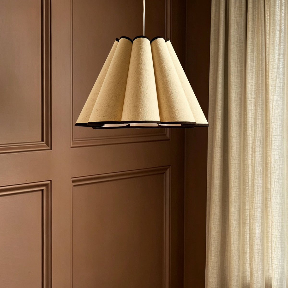 Agnes Scallop Ceiling Shade - Natural - DUSK