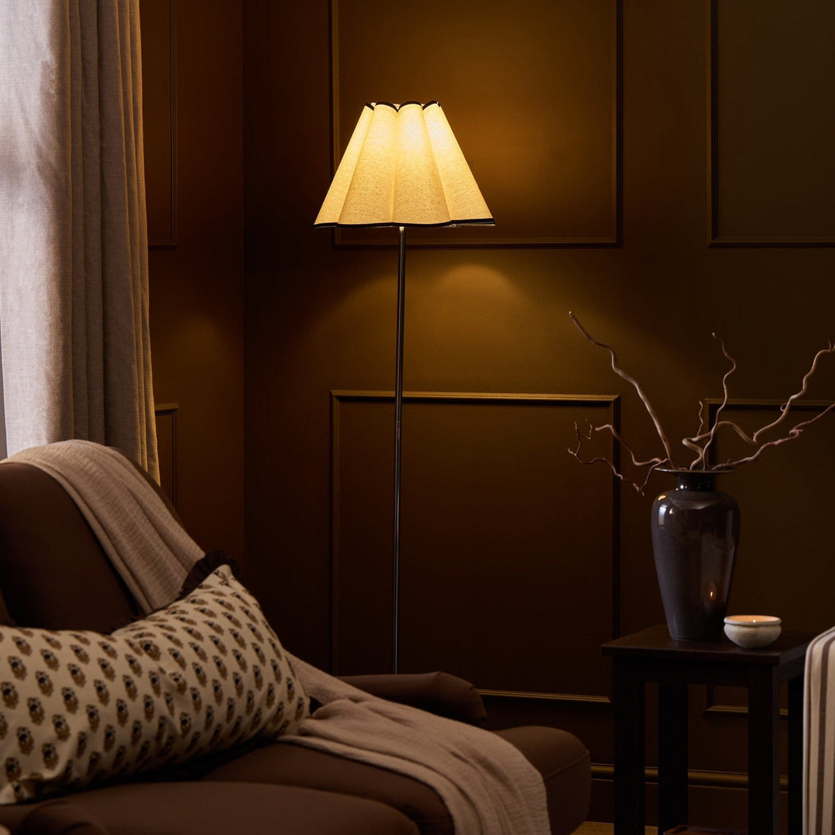 Agnes Scallop Floor Shade - Natural - DUSK