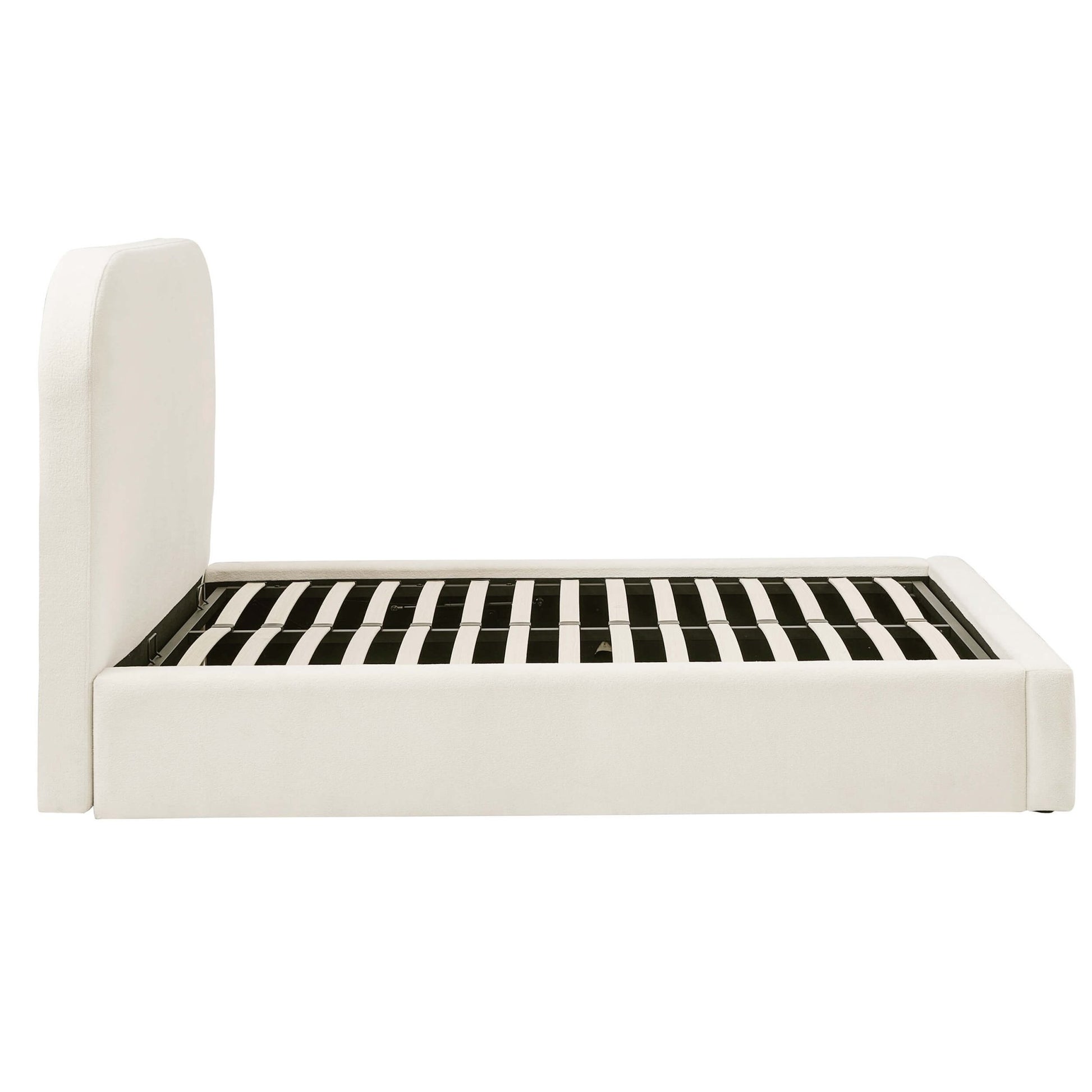 Aintree Ottoman Storage Bed - Teddy Cream - DUSK