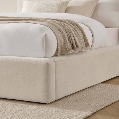 Aintree Ottoman Storage Bed - Teddy Cream - DUSK