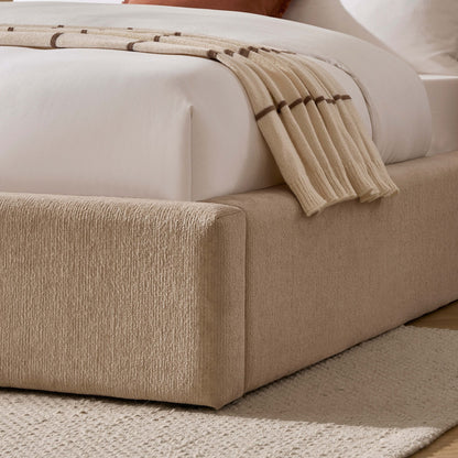 Aintree Ottoman Storage Bed - Textured Oatmeal - DUSK