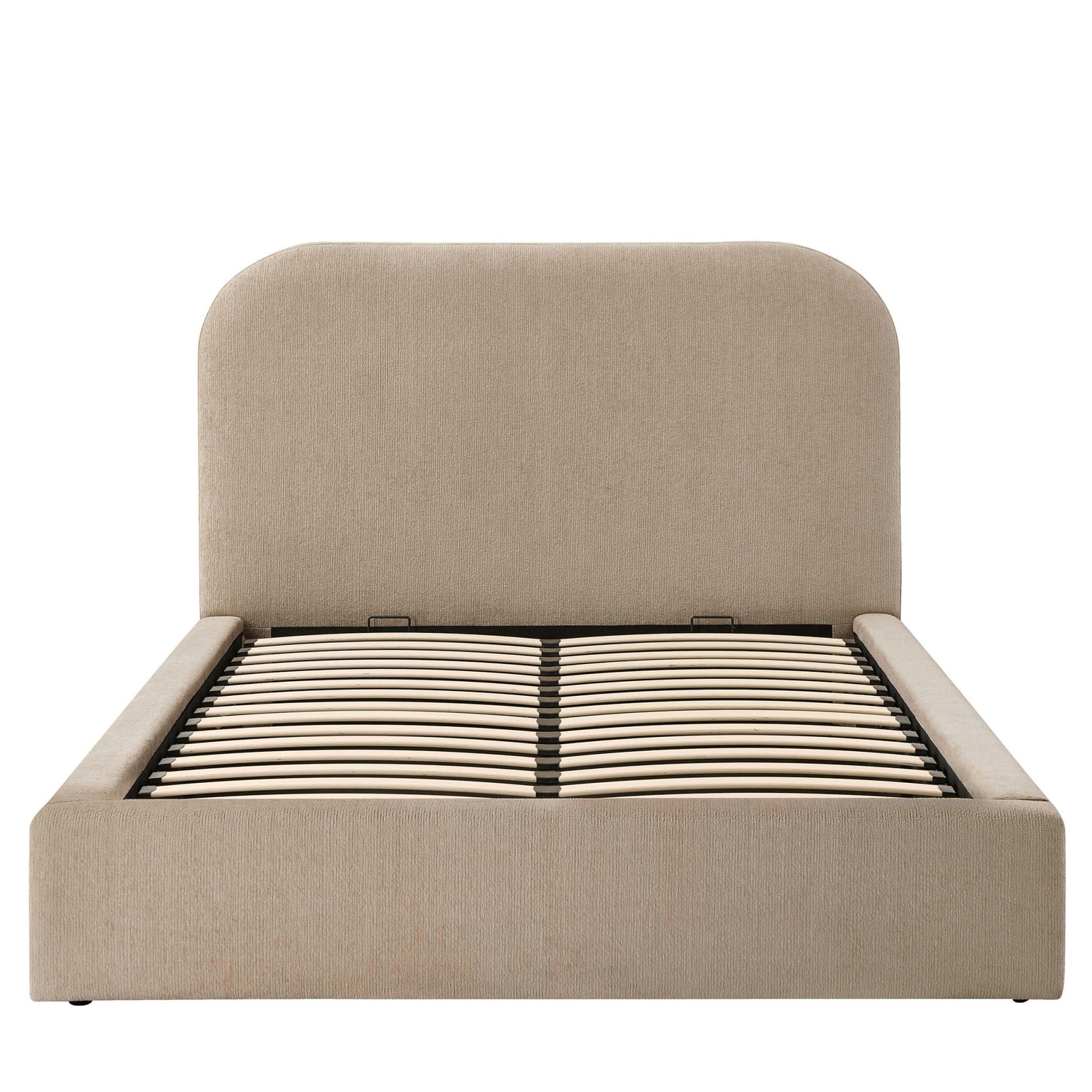 Aintree Ottoman Storage Bed - Textured Oatmeal - DUSK