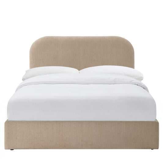 Aintree Ottoman Storage Bed - Textured Oatmeal - DUSK