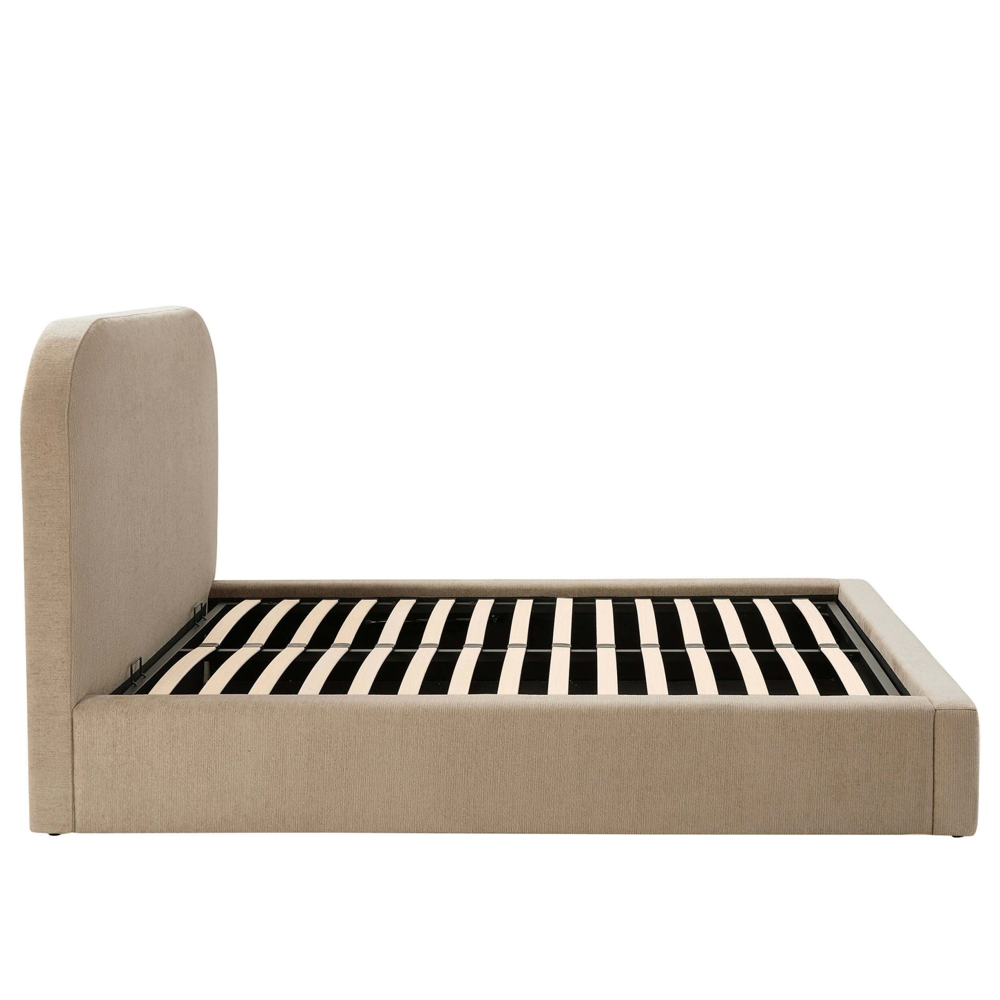 Aintree Ottoman Storage Bed - Textured Oatmeal - DUSK