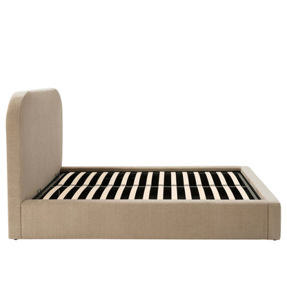 Aintree Ottoman Storage Bed - Textured Oatmeal - DUSK