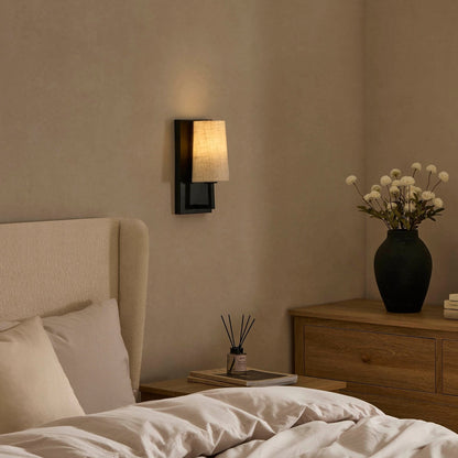 Alban LED Rechargeable Wall Light - Black - DUSK