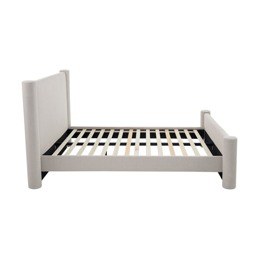 Alexandria Pillar Bed Frame - Stone Grey - DUSK