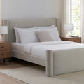 Alexandria Pillar Bed Frame - Stone Grey - DUSK