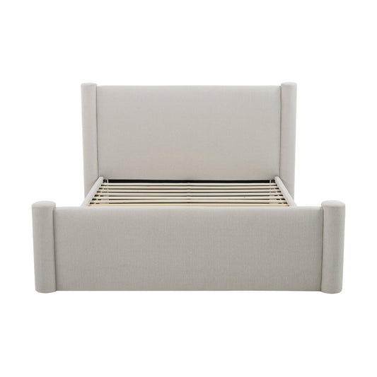 Alexandria Pillar Bed Frame - Stone Grey - DUSK