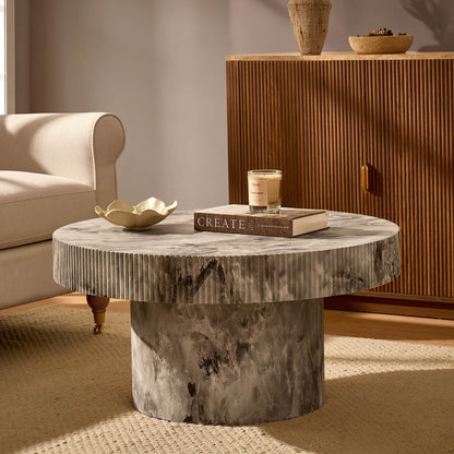 Aleyna Coffee Table - Marble Effect - DUSK