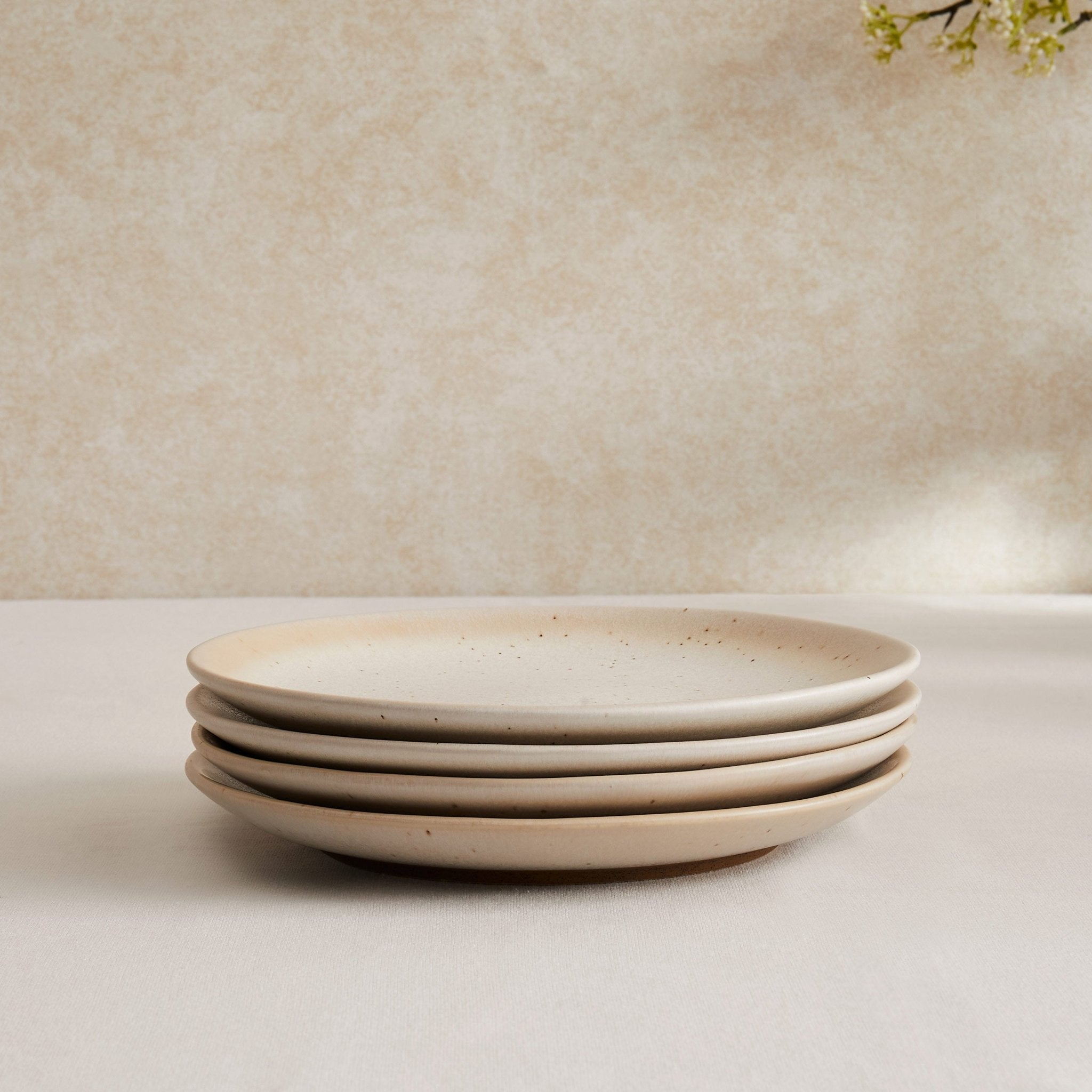 Alfredo Speckled Stoneware Set of 4 Side Plates - DUSK