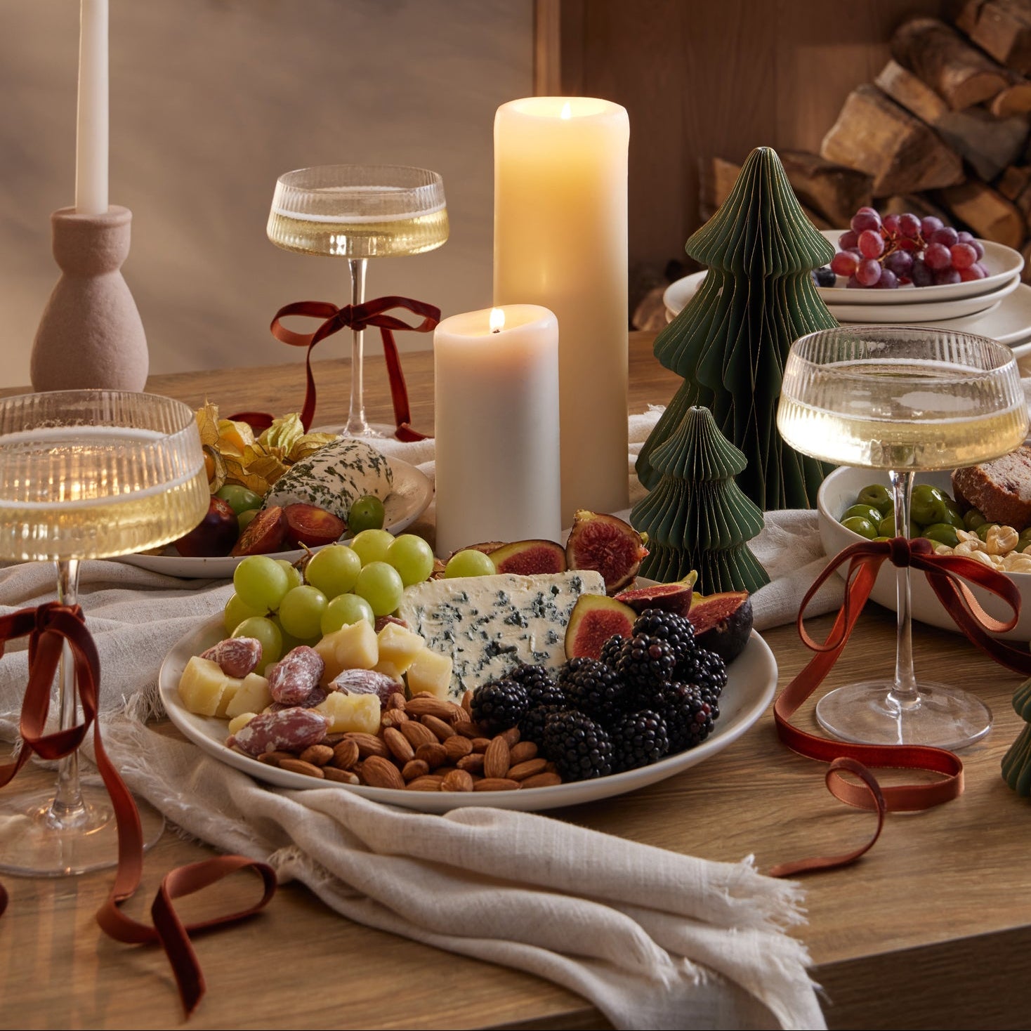 Alfredo Speckled Stoneware Set of 4 Side Plates - Natural - DUSK