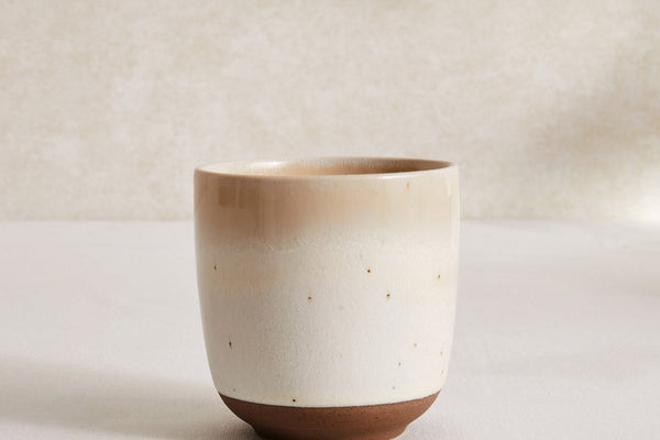 Alfredo Speckled Stoneware Set of Handleless Coffee Mugs - DUSK