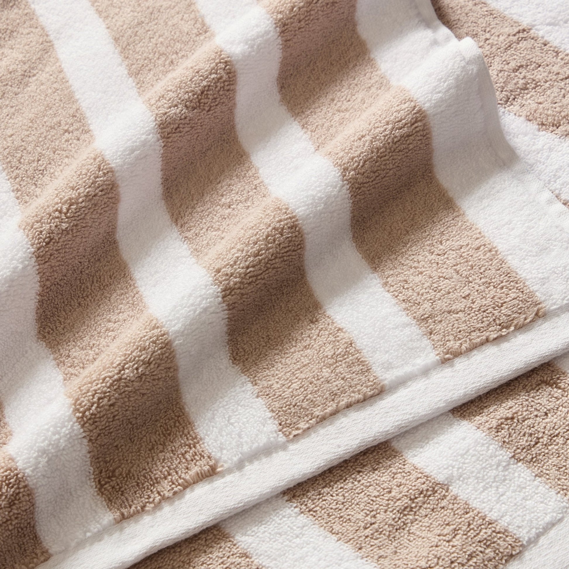 Algarve Stripe Towel Collection - Natural - DUSK