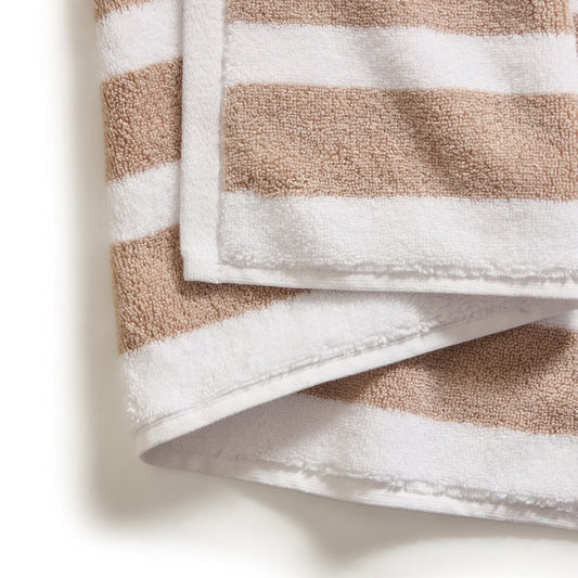 Algarve Stripe Towel Collection - Natural - DUSK