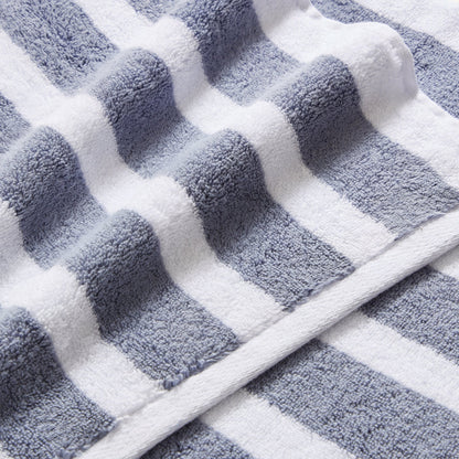 Algarve Stripe Towel Collection - Smokey Blue - DUSK