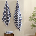 Algarve Stripe Towel Collection - Smokey Blue - DUSK