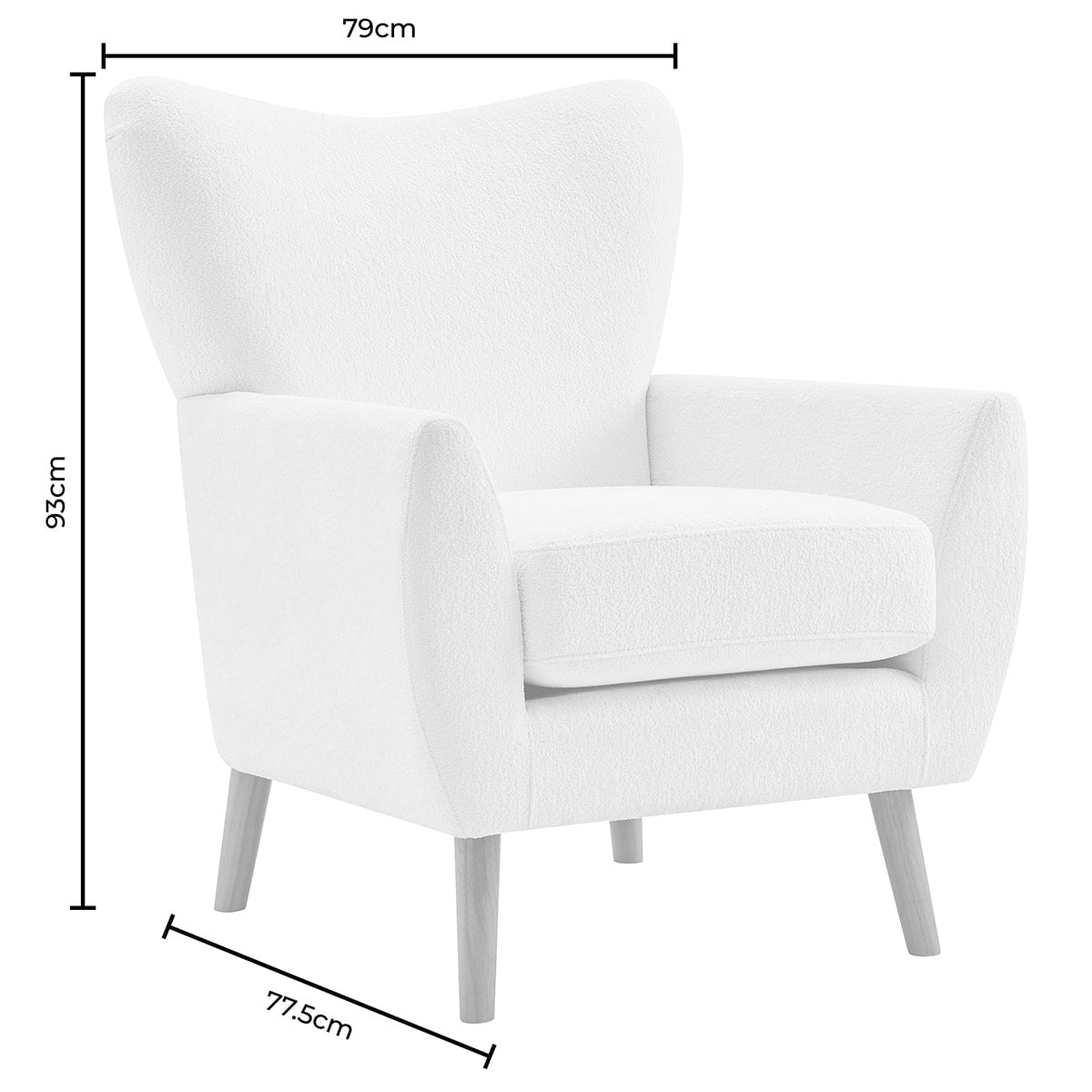 Alia Accent Chair - Bright Orange - DUSK