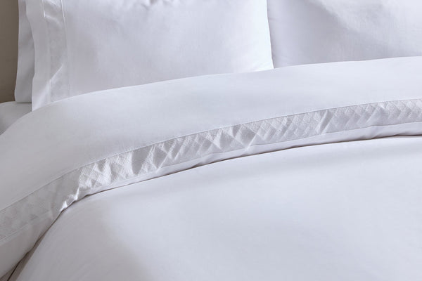 Alma 300 Thread Count Duvet Cover - Sateen - Off White - DUSK
