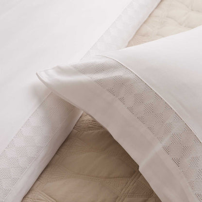 Alma 300 Thread Count Duvet Cover - Sateen - Off White - DUSK