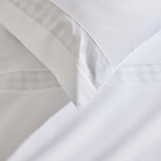 Alma 300 Thread Count Duvet Cover - Sateen - Off White - DUSK