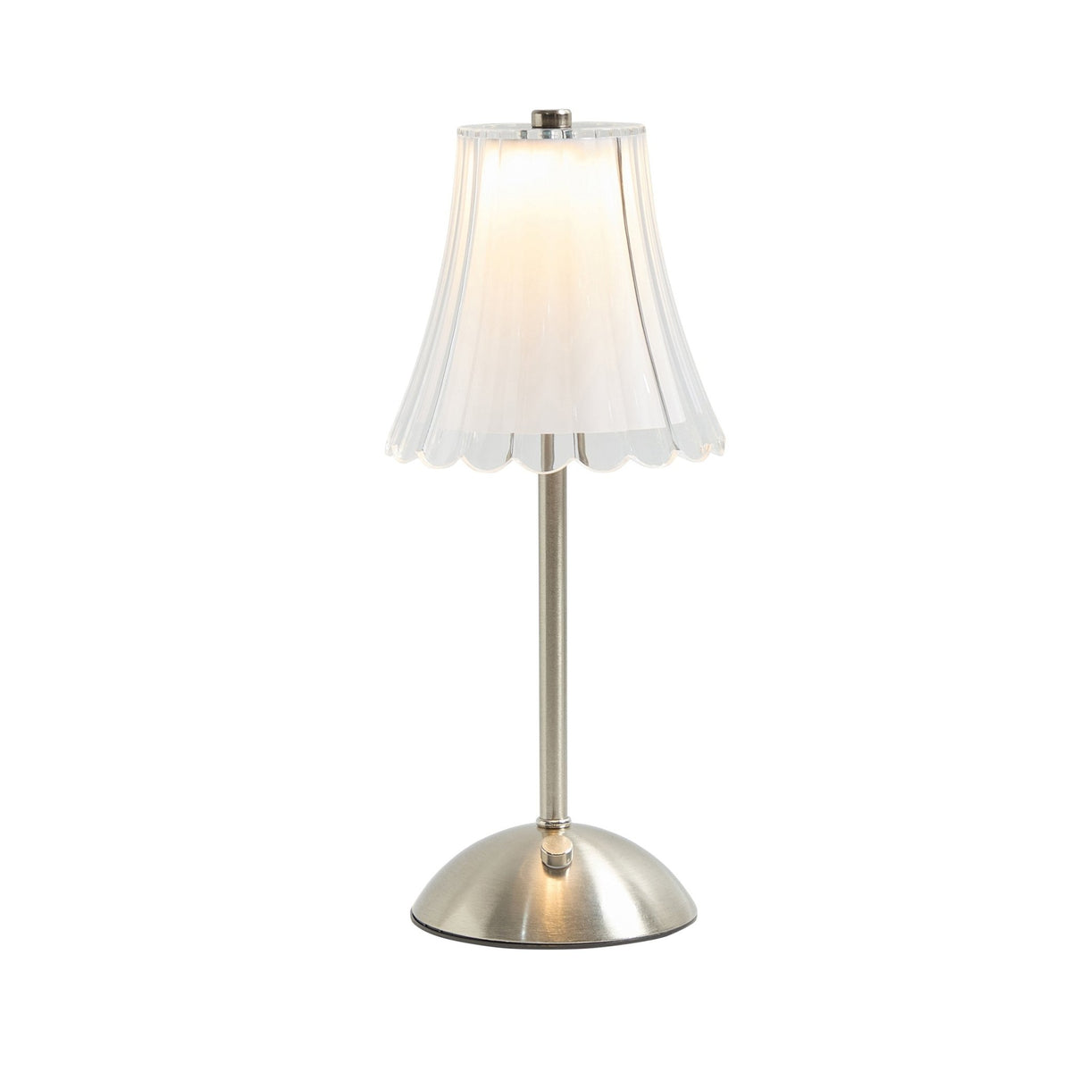 Alma Silver Rechargeable Lamp - Silver - DUSK