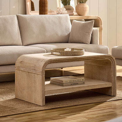 Alora Coffee Table - Washed Wood - DUSK