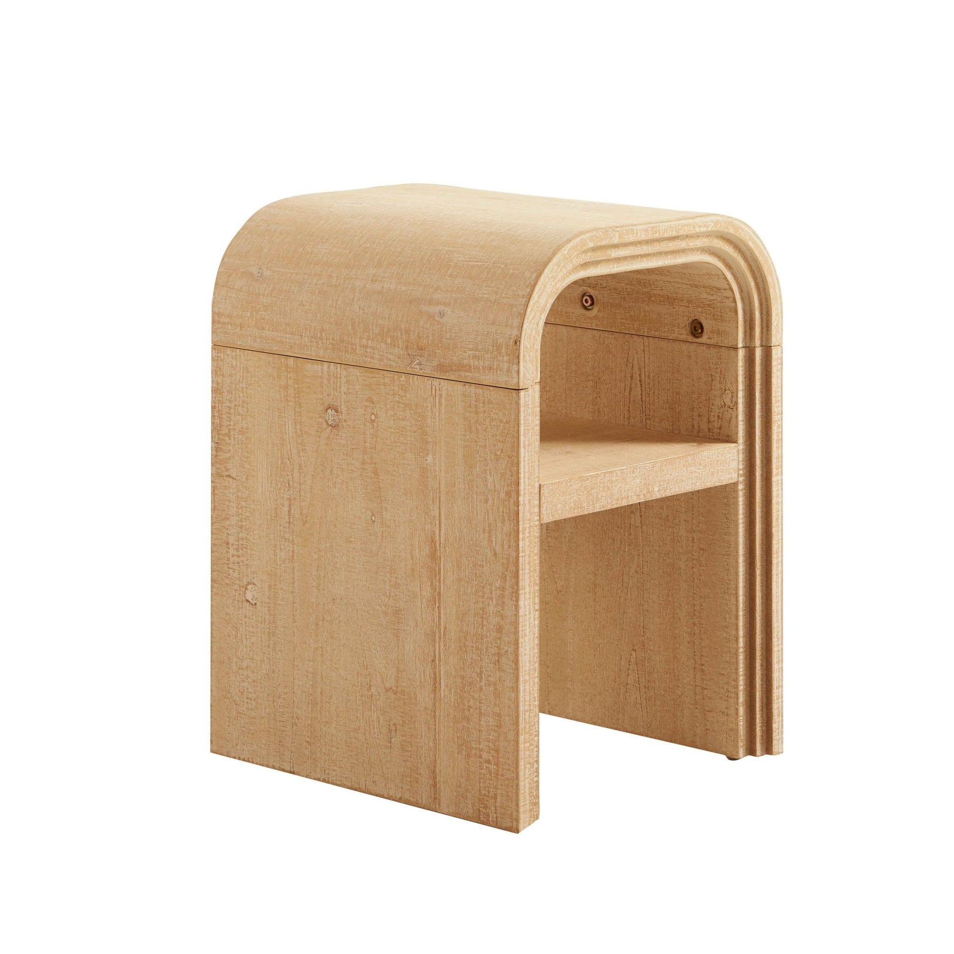 Alora Side Table - Washed Wood - DUSK