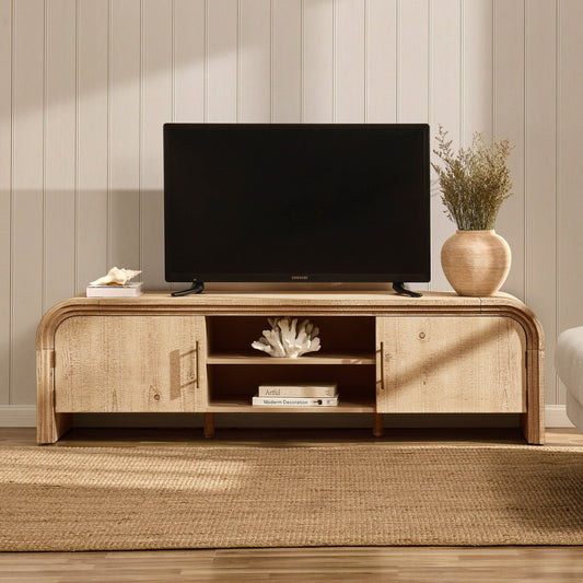 Alora Tv Unit for TVs up to 60" - Washed Wood - DUSK