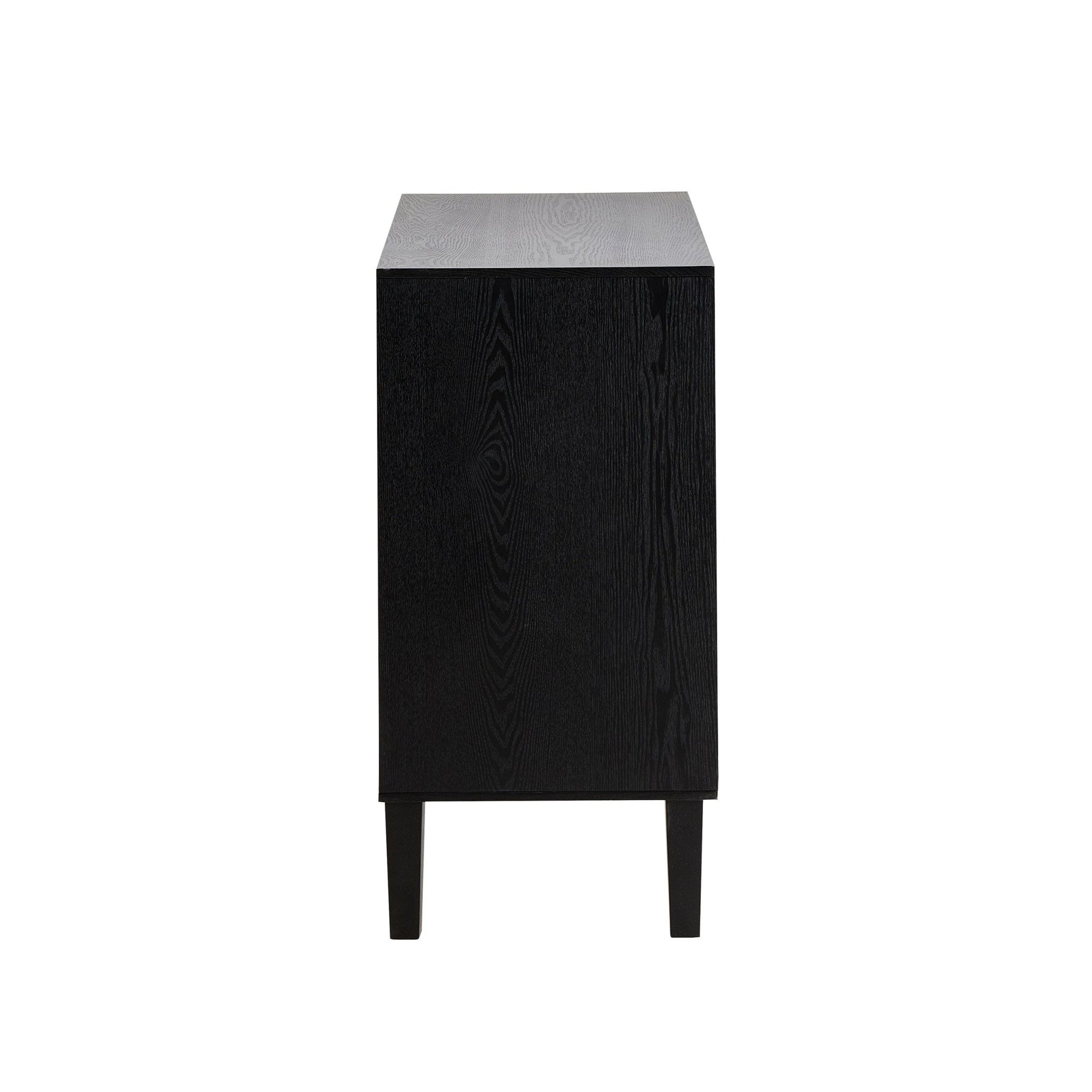 Amaya Ash 2 Door Sideboard - Black - DUSK