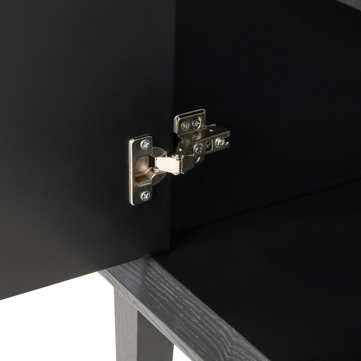 Amaya Ash 2 Door Sideboard - Black - DUSK