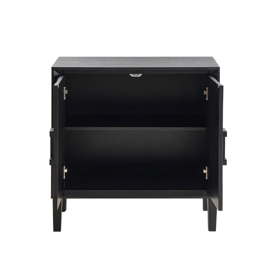 Amaya Ash 2 Door Sideboard - Black - DUSK