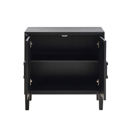Amaya Ash 2 Door Sideboard - Black - DUSK