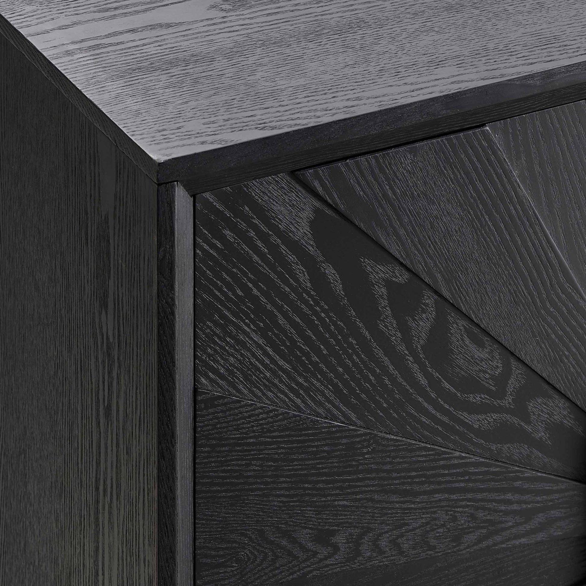 Amaya Ash 2 Door Sideboard - Black - DUSK