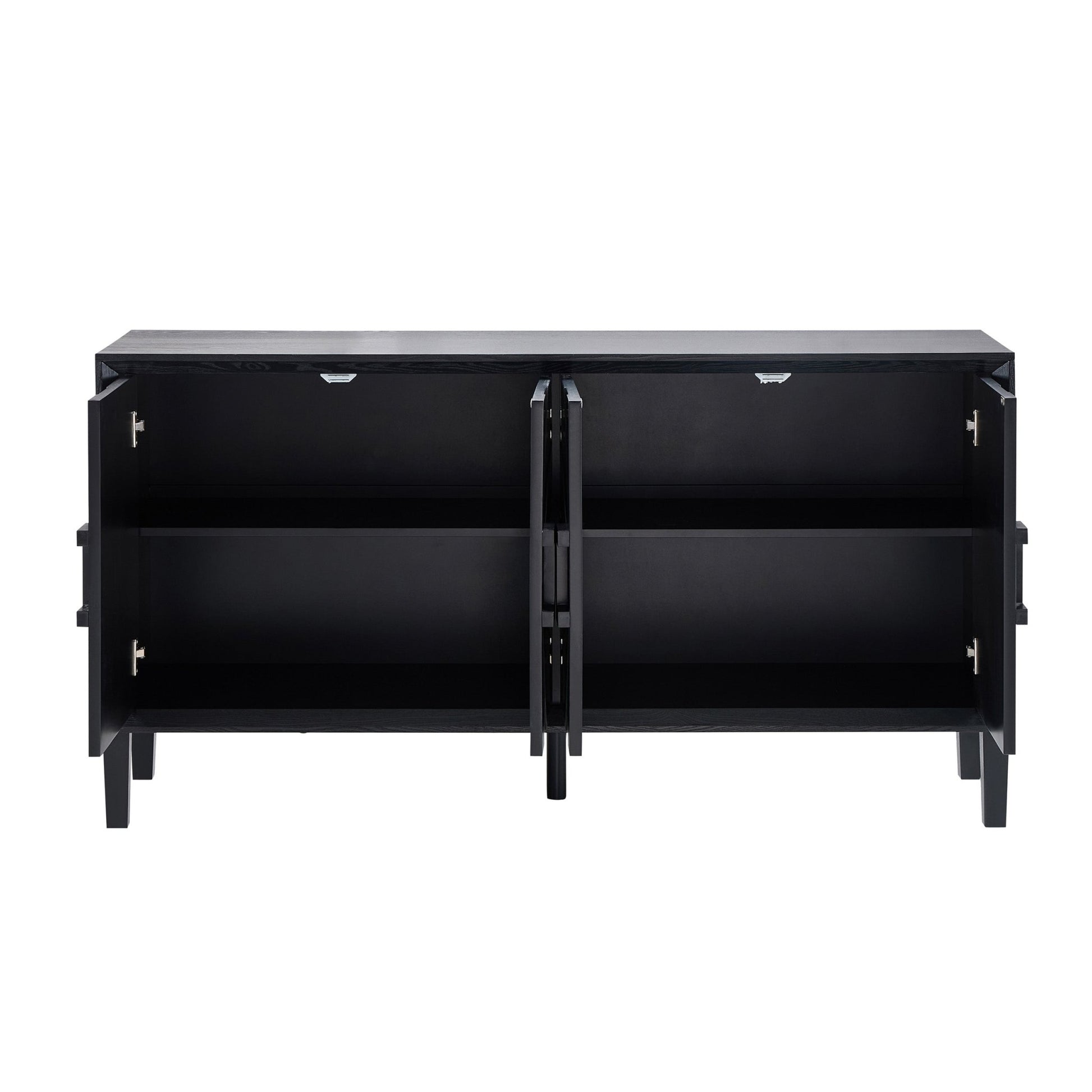 Amaya Ash 4 Door Sideboard - Black - DUSK