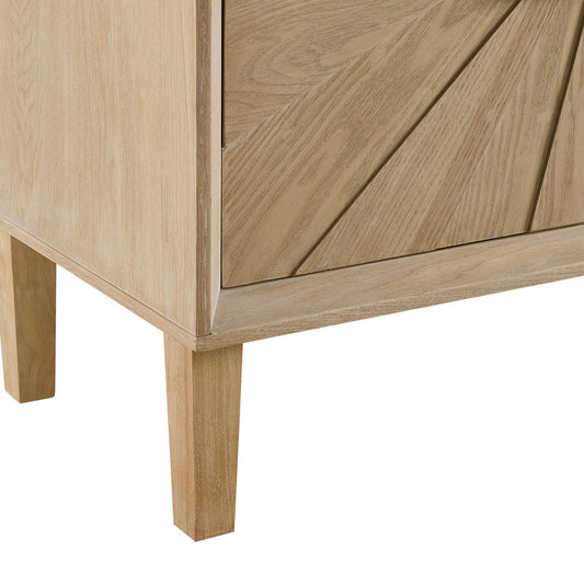Amaya Ash 4 Door Sideboard - Light Wood - DUSK